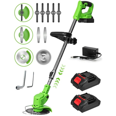 YAHHU 21V Cordless 3-in-1 String Trimmer, Trimmer, Edger & Mower with Multi-Blade System for Effortless Lawn & Garden Care