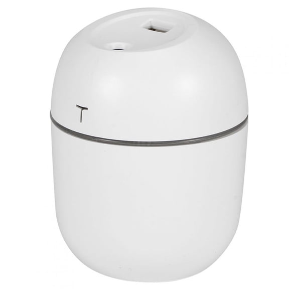 YAHHU 220ml / 7.4 oz Desktop USB Powered Mini Air Humidifier for Home, Office, Dormitory, and Car Use, White Finish, Ultra Quiet Portable Mist Maker with Auto Shut-Off and Continuous Operation