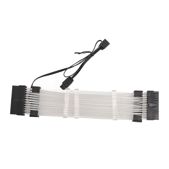 YAHHU 24 Pin ATX RGB Power Extension Cable Support 5V 3 Pin Synchronized 18AWG ARGB PSU Cable for E ATX Motherboard Connector[cite: 1]