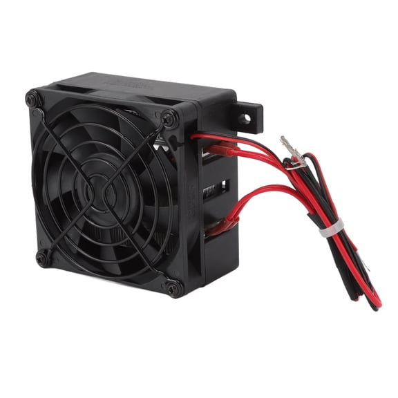 YAHHU 24V 200W PTC Air Heater Insulation Automatic Constant Temperature PTC Fan Heater Replacement Heating Element for Humidifier Air Conditioner, Compact 3.15 in / 80 mm Dimensions, Black
