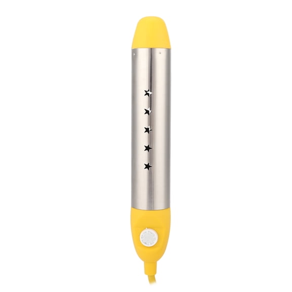 YAHHU 2500W Stainless Steel Immersion Water Heater Automatic Power Off Boiler Heating Rod with Temperature Control, Anti-Scald, Indicator Light, 220V AU Plug, 4.9 ft / 1.5 m (Yellow)