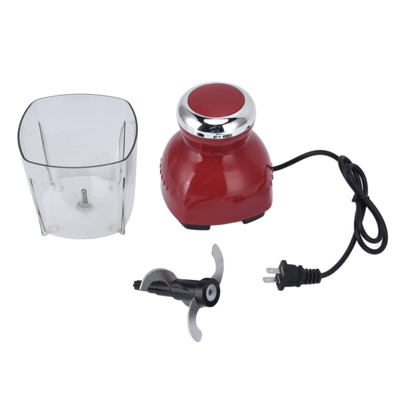 YAHHU 250W Electric Meat Chopper Stainless Steel Low Noise Meat Blender 500ml 110V (9.45 inches / 24 cm) Ergonomic Mincer for Home