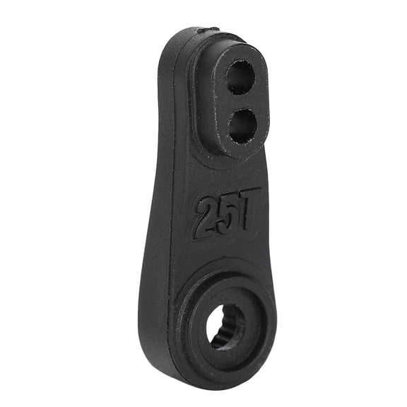YAHHU 25T Servo Arm Steering Horn Replacement Part for 1/10 Scale RC Model Car, Black ABS Plastic Component, 1 Piece