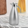 thumbnail image 1 of YAHHU 2L Silver Stainless Steel Vacuum Insulated Thermal Coffee Carafe Jug Pot, 1 of 9