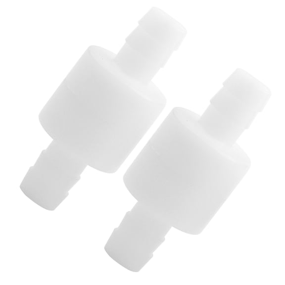 YAHHU 2PCS 10mm / 0.4 inches Plastic Check Valve Non Return One Way Valve for Gas Liquid Fluid System Parts Backflow Preventer Inline Replacement[cite: 1]
