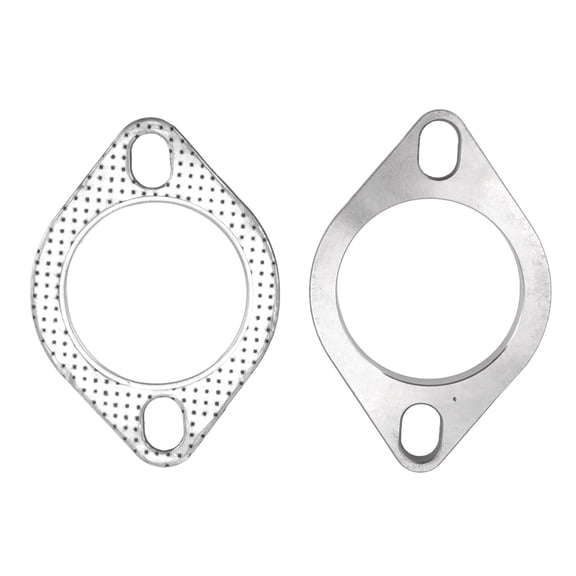 YAHHU 2PCS 2 Bolt 2.5in Exhaust Flange Connection Kit Stainless Steel Universal for Exhaust Downpipe Catback Headers Replacement Parts High Performance Automotive Engine Accessories