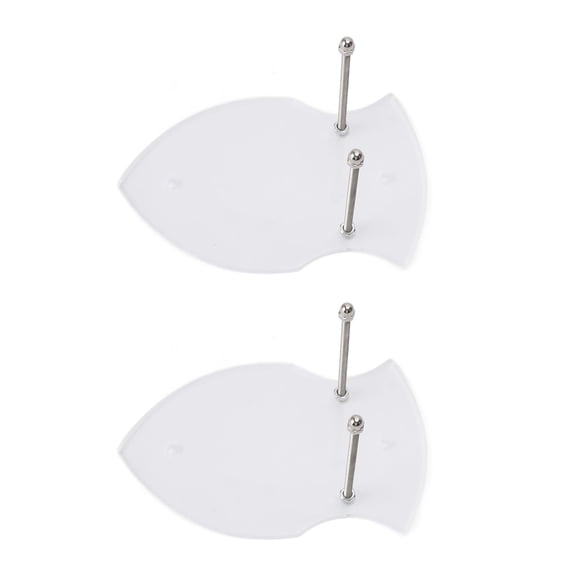 YAHHU 2PCS Acrylic Sword Holder Wall Mounted Rack for Martial Arts Weapons, Vertical Display Stand for Axes, Daggers, Katana and Collectibles, Clear (15x9.5cm / 5.9x3.7 inches)