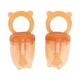 thumbnail image 1 of YAHHU 2PCS Baby Fruit Feeder Pacifier Fresh Food Silicone Safe Anti Leakage Infant Teething Teether, 1 of 3