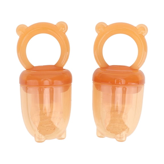 YAHHU 2PCS Baby Fruit Feeder Pacifier Fresh Food Silicone Safe Anti Leakage Infant Teething Teether