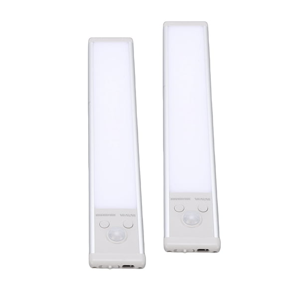 YAHHU 2PCS Under Cabinet Light Motion Sensor Cordless Magnetic Rechargeable LED Closet Light for Wardrobe Cupboard Bedroom Kitchen (10.24 inches / 26 cm)
