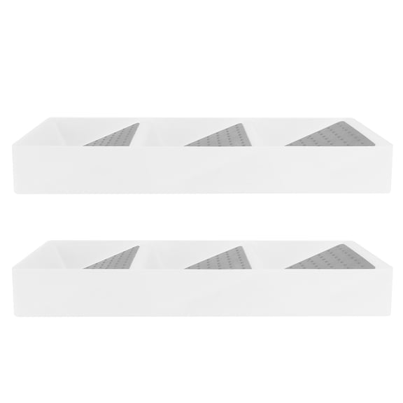 YAHHU 2PCS Drawer Organizer 3-Tier Spice Medicine Bottle Rack Tray Box for Cabinet Kitchen Storage Solutions, Space Saving Premium PP Organization Tools, 15.75 inches / 40 cm