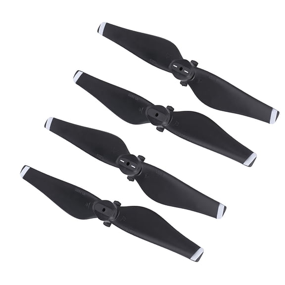 YAHHU 2Pairs/Set CW CCW Quick Release Propellers Quadcopter Blade Replacement for DJI Mavic Air Drone, Carbon Fiber Composite Tough Material White Stripe (5.3 inches / 13.5 cm)