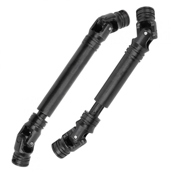 YAHHU 2Pc Steel Multiple Spline Drive Shaft for TRAXXAS TRX4 Land Rover Defender RC Car Replacement Parts Black High-Performance Transmission Accessory 4.1 to 6.2 inches / 105 to 157 mm Length
