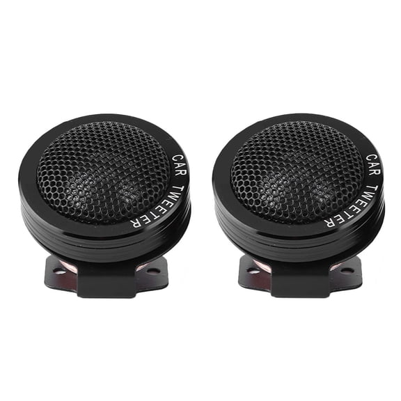 YAHHU 2Pcs 150W Dome Tweeter Kit Stereo Music High Sensitivity Speakers for Car Audio System Black