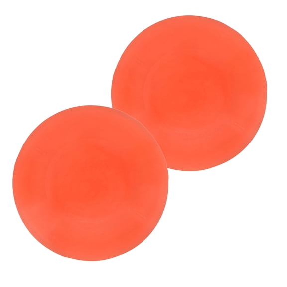 YAHHU 2Pcs Golf Force Pads Premium Orange Rubber Putting Trainer Force Pedal for Beginners Skill Improvement and Swing Speed Enhanced Control, 13.0 x 11.0 in / 33.0 x 27.9 cm