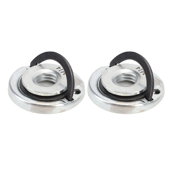 YAHHU 2Pcs M14 Angle Grinder Quick Release Nut 1.77 in / 45 mm Alloy Steel Self Locking Grinder Nut Replacement