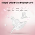 thumbnail image 1 of YAHHU 2Pcs Nipple Shields for Nursing Newborns, Extremely Soft Food-Grade Silicone Breast Protector for Latch Difficulties & Inverted Nipples, Includes Storage Cases, 25mm / 0.98 Inches, Clear, 1 of 5