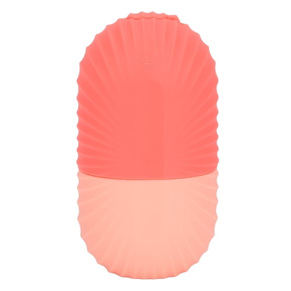 YAHHU 2Pcs Pink Silicone Ice Face Roller 3.38 oz / 100ml Temperature Proof Washable Facial Ice Mold for Home Travel