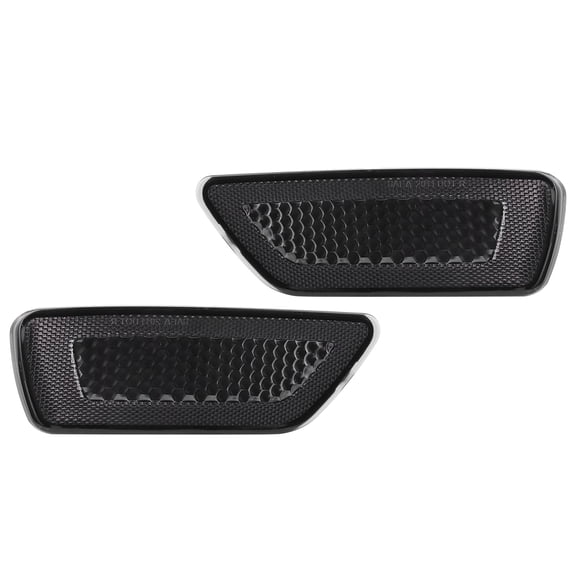YAHHU 2Pcs Premium Rear Bumper Reflector Left Right 57010720AC Exact Fit For Dodge Journey AVP Crew Crossroad GT Sleek Black Lens Safety Replacement Parts (6.7 in / 17 cm)
