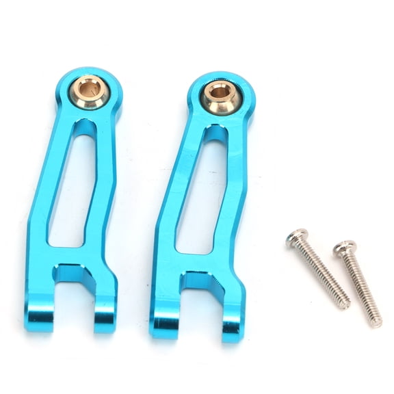 YAHHU 2Pcs RC Car Swing Arm Reduce Bumps High Strength RC Metal Swing Arm for SG1603 SG1604 UD1601 UD16024 1/16 Scale Remote Control Car Upgrade Parts Aluminum Alloy Front Rear Universal Blue
