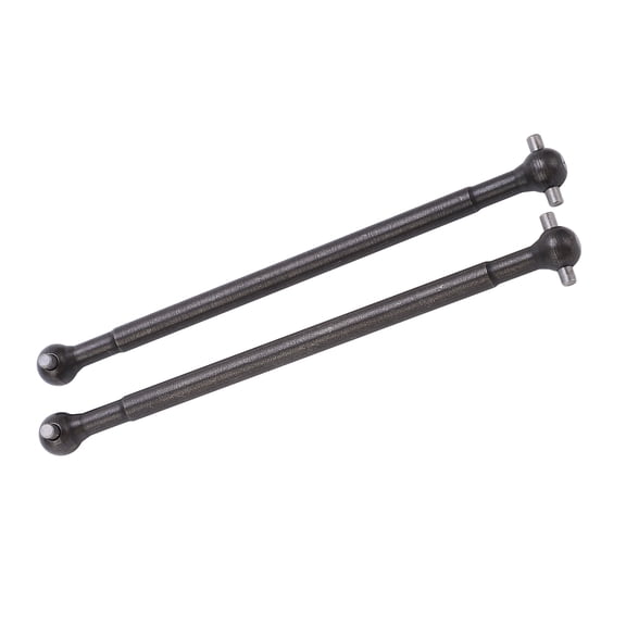 YAHHU 2Pcs Rear Drive Shaft Steel Black Replacement Accessory Parts for ZD Racing 10 7191 1/10 RC Off Road Vehicle Desert SUVs Dog Bone Upgrade Accessories 78mm/3.07in Length 6mm/0.24in Ball Head