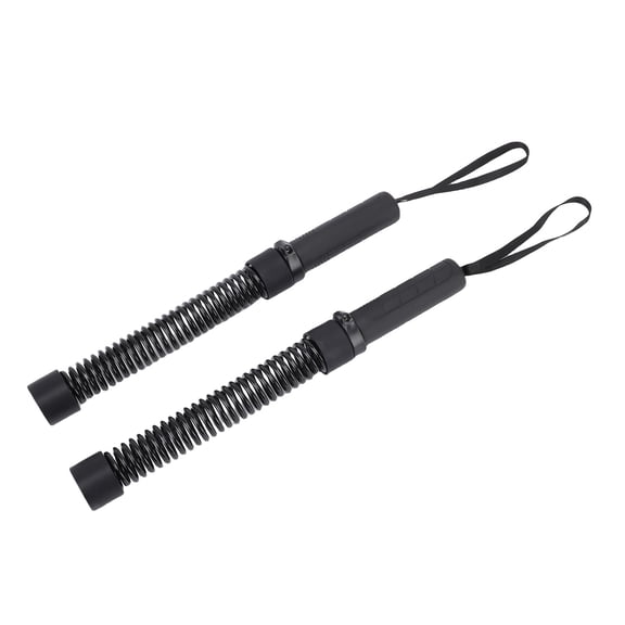 YAHHU 2Pcs Ropeless Battle Ropes Anti Slip Handle Portable Spring Exercise Training Ropes Home Gym Workout Core Strength Training Equipment 17.32 inches / 44 cm