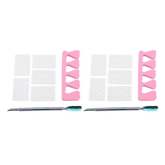 YAHHU 2Pcs Stainless Steel Cuticle Trimmer Remover Pusher Tool Set for Professional Beauty Salon & Home Manicure Pedicure Care Double Ended Design 7.87 inches / 20 cm Length