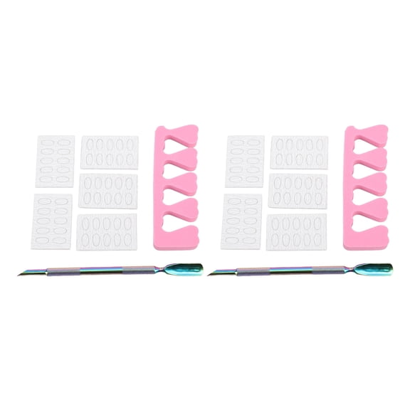 YAHHU 2Pcs Stainless Steel Cuticle Trimmer Remover Pusher Tool Set for Professional Beauty Salon & Home Manicure Pedicure Care Double Ended Design 7.87 inches / 20 cm Length
