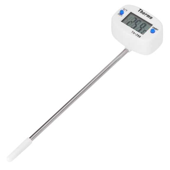 YAHHU 2Pcs TA288 Digital Food Thermometer Probe, Kitchen Cooking Electronic Temperature Measuring Device with 180 Degree Rotating LCD Display for Meat Water Milk Coffee BBQ Baking