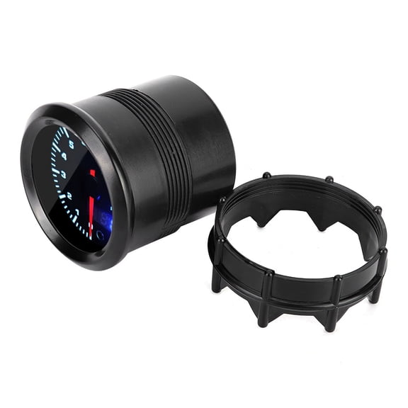 YAHHU 2in 52mm 12V Tachometer Gauge Meter Pointer Digital Display with Stepper Motor 0-10000RPM for 4/6/8 Cylinder Gasoline Car Vehicles Universal Replacement Part Black Face LED