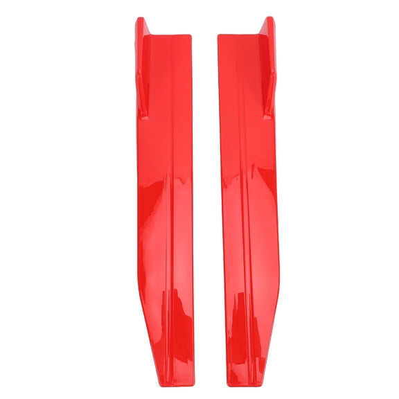 YAHHU 2pcs Car Side Skirt Left Right 22 in / 56 cm Universal Side Skirts Extension Rocker Panels Lightweight Anti-Scratch Fender Protector for Vehicles, Red