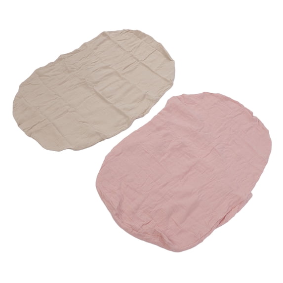 YAHHU 2pcs Changing Pad Cover Pure Cotton Removable Diaper Changing Table Pad Sheets for Baby Cream Pink 32.28 x 16.14 in
