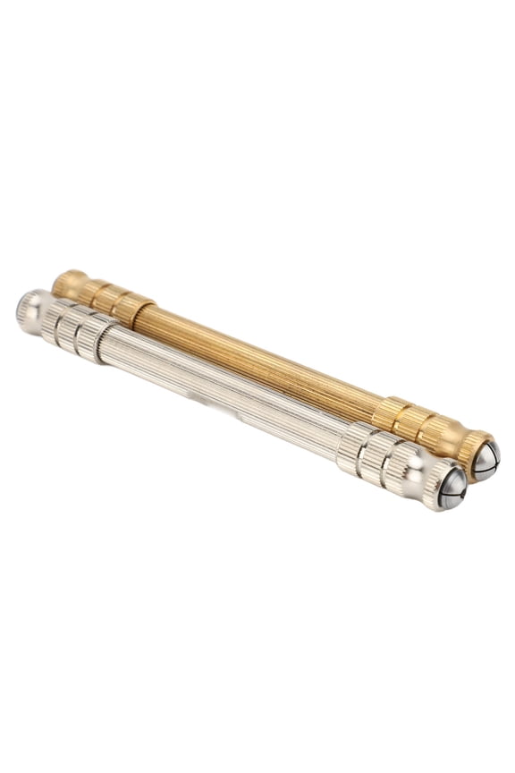 2pcs Pin Vise Hand Drill Double Headed High Strength Watchmaker Tool for Home Carving Clock Repair (13 cm / 5.12 inches)