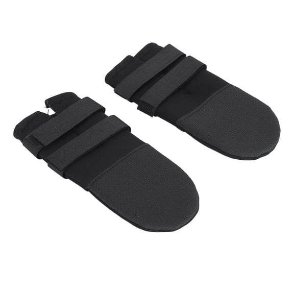 YAHHU 2pcs Rubber Paw Protector Anti Slip Waterproof Dog Boots Adjustable Dog Foot Cover Soft Dog Shoes for Wound Recovery, Size Small (11.02 inches / 28 cm)