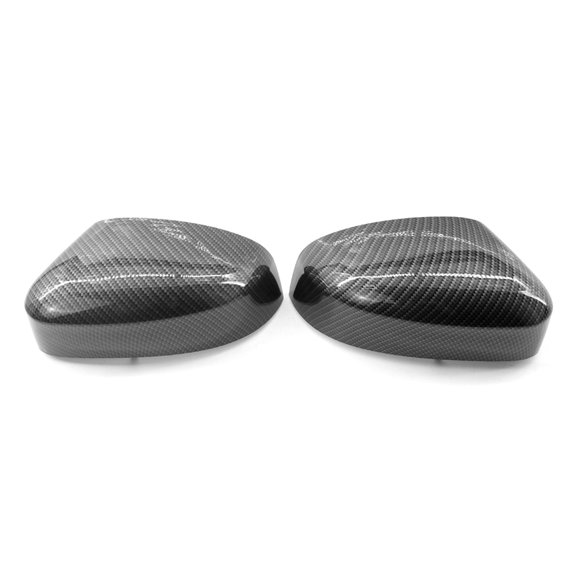 YAHHU 2pcs Side Mirror Cover Rearview Mirror Housing Carbon Fiber Pattern Design Replacement for Ford Focus 2012 2013 2014 Auto Exterior Accessories Pair Set