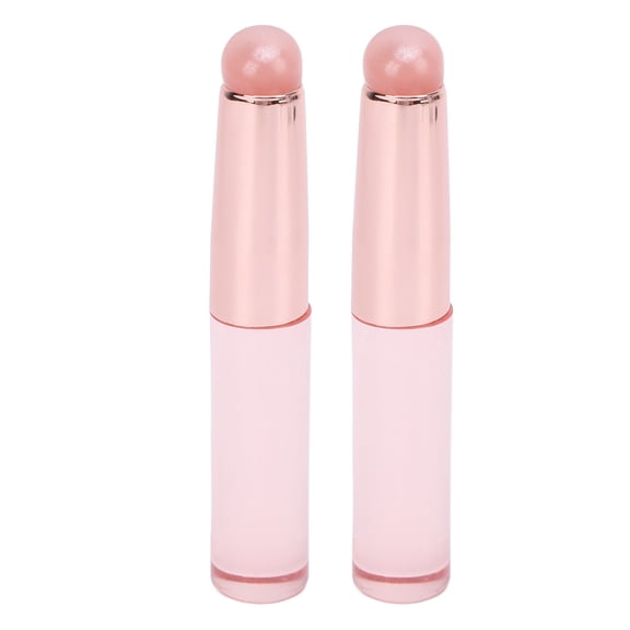 YAHHU 2pcs Silicone Lip Applicator Brush Portable Makeup Lipstick Applicator Set for Lip Blush Eye Shadow Creams and Glosses, Reusable Precision Beauty Tools for Women, 4.33 inches / 11 cm
