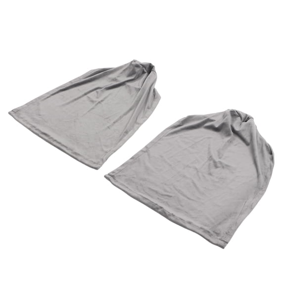 YAHHU 2pcs Sofa Armrest Cover Elastic Soft Polyester Stretch Anti Slip Thicken Couch Arm Protector, Dark Gray