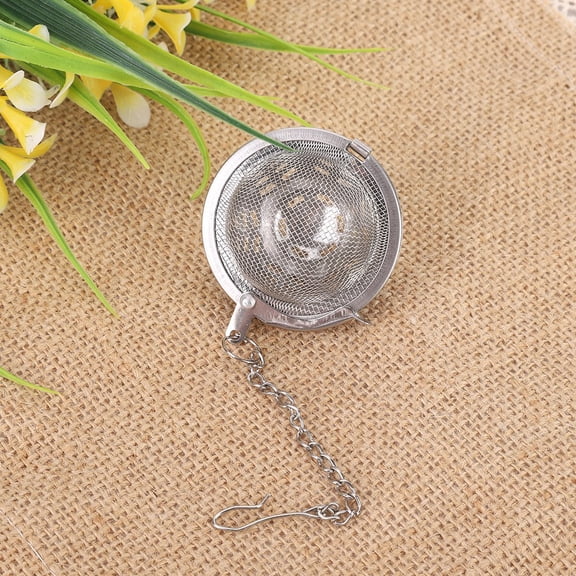 YAHHU 2pcs Stainless Steel Strainer Reusable Tea Ball Infuser Kitchen Accessory (1.6 inches / 4 cm)