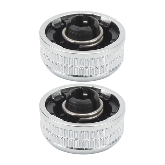YAHHU 2pcs Stereo Radio Volume Control Knob 8t0919070b Button Switch Replacement for Audi A4 A5 S5 Q5 RS5 2009-2017 Automotive Interior Accessories Premium Black Rotary Dial 0.5 inches / 1.27 cm