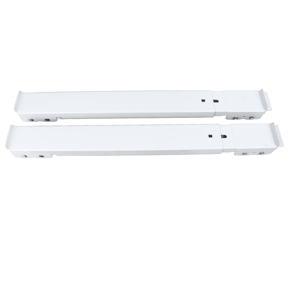 YAHHU 2pcs Washing Machine Mobile Roller Extendable Iron White 16 Wheels Low Noise High Load Bearing with Brake Washing Machine Dolly for Furniture 17.7 in / 45 cm