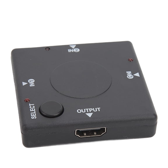 YAHHU 3 in 1 Out Switcher 1080P HD Multimedia Interface Splitter Adapter Video Converter, 3-Port High Speed Intelligent Gold Plated HDMI Switch Hub for Laptop Computer Fire Stick Roku PC TV