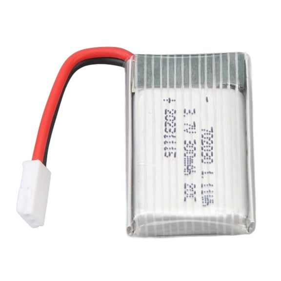 YAHHU 3.7V 300mAh Lithium Ion Battery Replacement 20C 702030 Polymer Lipo Battery Pack with XH2.54 Plug for RC Drone Quadcopter Aircraft Accessories (6.00 x 5.00 x 3.00 inches / 15.2 x 12.7 x 7.6 cm)