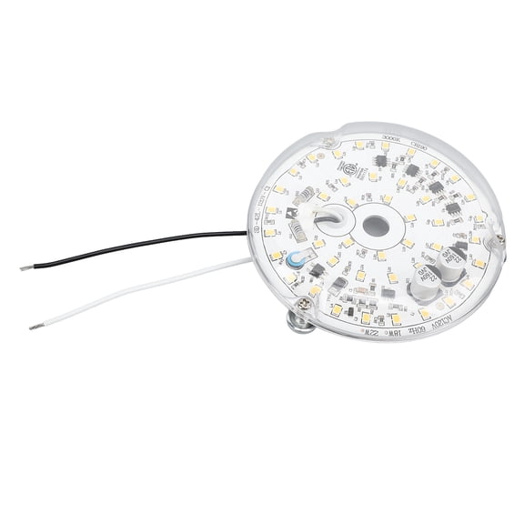 YAHHU 3.93 inches / 10 cm Ceiling Fan LED Light Replacement Dimmable 18W AC120V 2000lm Magnetic Mount LED Fan Light Kits Warm Light 3000K