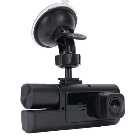 YAHHU 3 Channel Dash Cam Front Rear Inside, 1080P HD Car DVR Driving Recorder with 2 Inch LCD Screen, 170 Degree Wide Angle, WiFi, 32GB Card Included (6.69 inches / 17 cm)