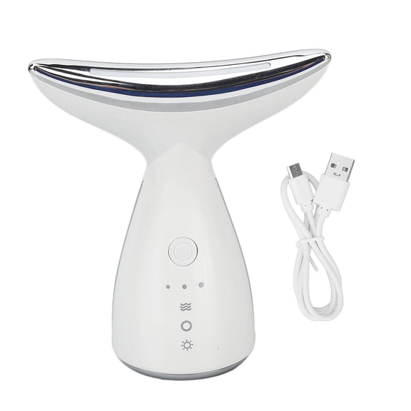 YAHHU 3Color LED Neck Lifting Massager HighFrequency Vibration, Collagen Boost, SkinAbsorption Enhancer, 500mAh Battery