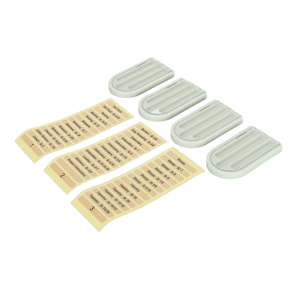 YAHHU 3-Compartment Sewing Needle Storage Box Plastic Knitting Pin Holder Portable Compact Hand Sewing Needles Container for Home Travel 4pcs Green
