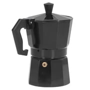 YAHHU 3-Cup Aluminum Stovetop Espresso Maker, 150ml / 5.07 fl oz Italian Moka Pot, Classic Coffee Maker for Rich Espresso, Black Finish Kitchen Appliance