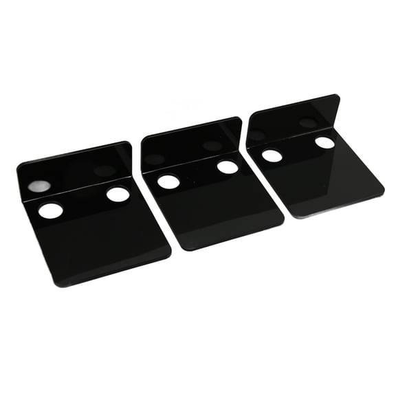 YAHHU 3 PCS Small Security Cameras Wall Shelf with Cable Clips Tapes Acrylic Waterproof Drill Free Adhesive Floating Shelves Black (5.9 inches / 15 cm)
