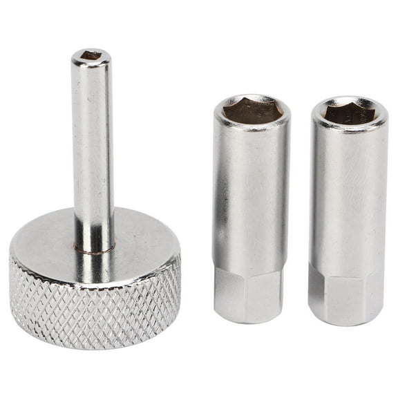 YAHHU 3 Pcs Tappet Valve Adjustment Tool Set 8mm 9mm Locknut Sockets 3mm Square Type Driver for Motorcycles ATVs, Chrome Vanadium Steel Engine Repair Kit (3.15 inches / 8 cm)