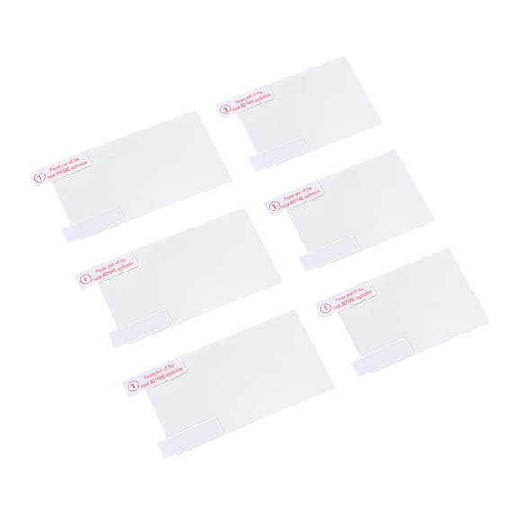 YAHHU 3-Set Clear Screen Protector for Nintendo 3DS - Anti-Glare, Anti-Scratch PET Film Shield, Anti Blue Light and UV Protection, Includes 6 Guards & 3 Cloths (6.69 in / 17 cm)